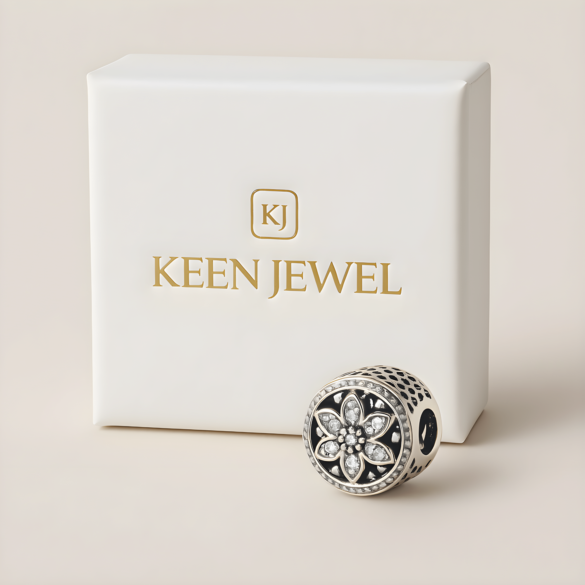 Midnight Charm - 925 Sterling Silver Black Elagance Charm